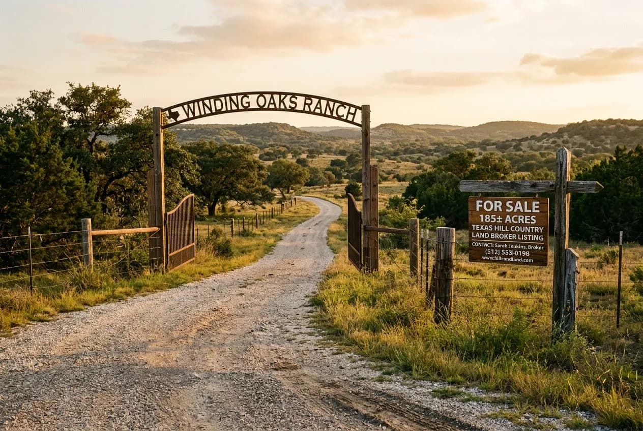 Land broker presenting agricultural property with documented soil fertility value